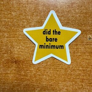 Yellow Star Sticker